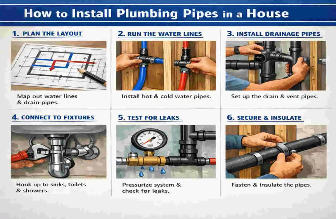 how to do plumbing in a house