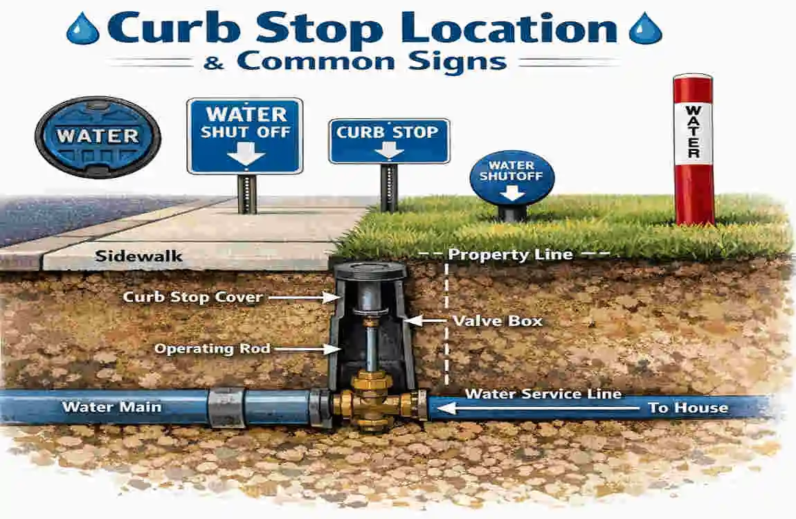 what is a curb stop in house plumbing