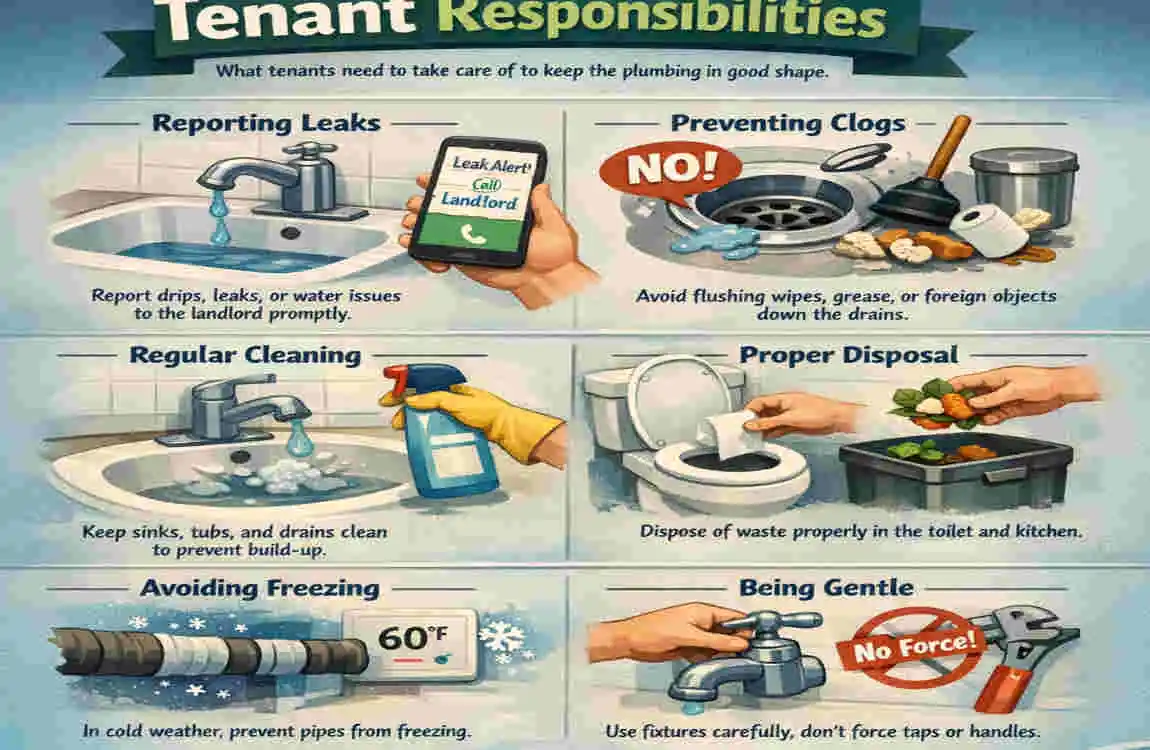 are tenants responsible for home plumbing