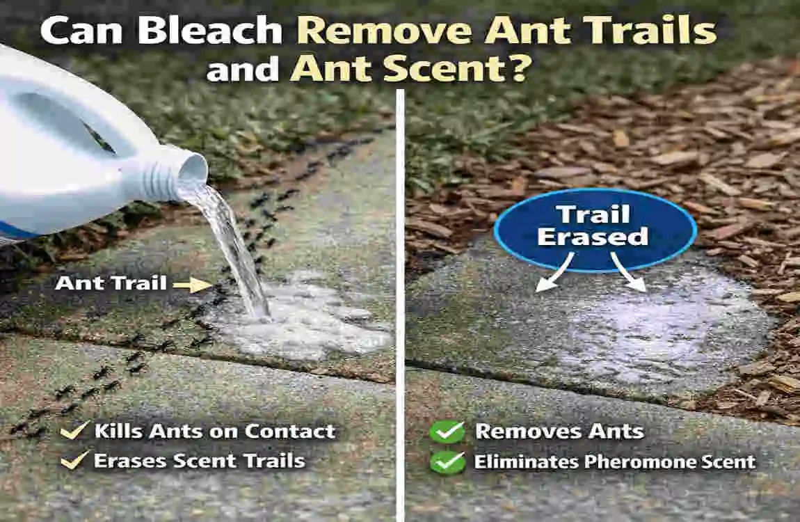 does bleach kill ants in house