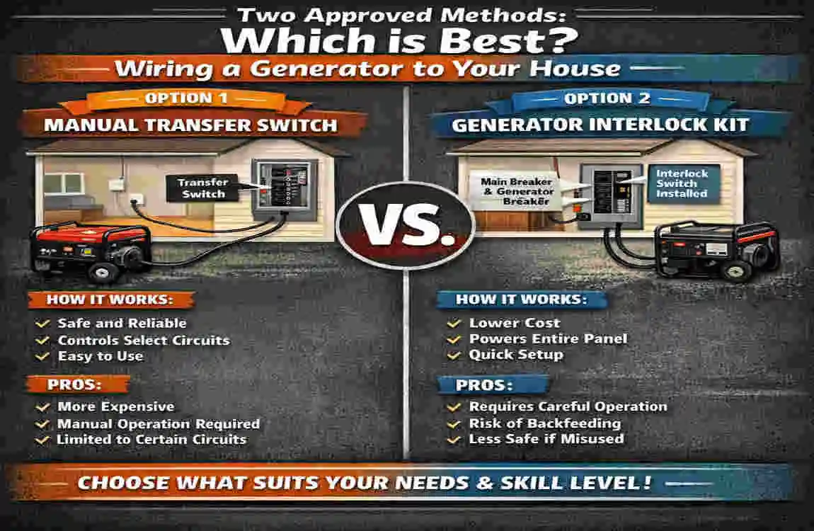how to wire in a generator to your house