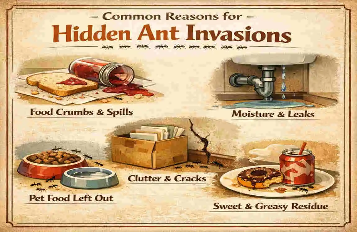 ants in house can't find source