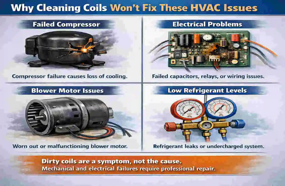 does spraying ac condenser with water help cool house