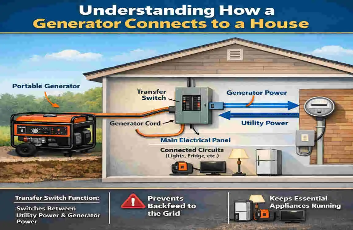 how to wire in a generator to your house