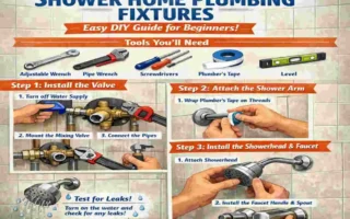 how to install shower home plumbing fixtures
