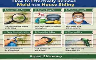 how to remove mold from house siding