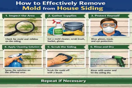 how to remove mold from house siding