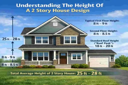 how tall is a 2 story house