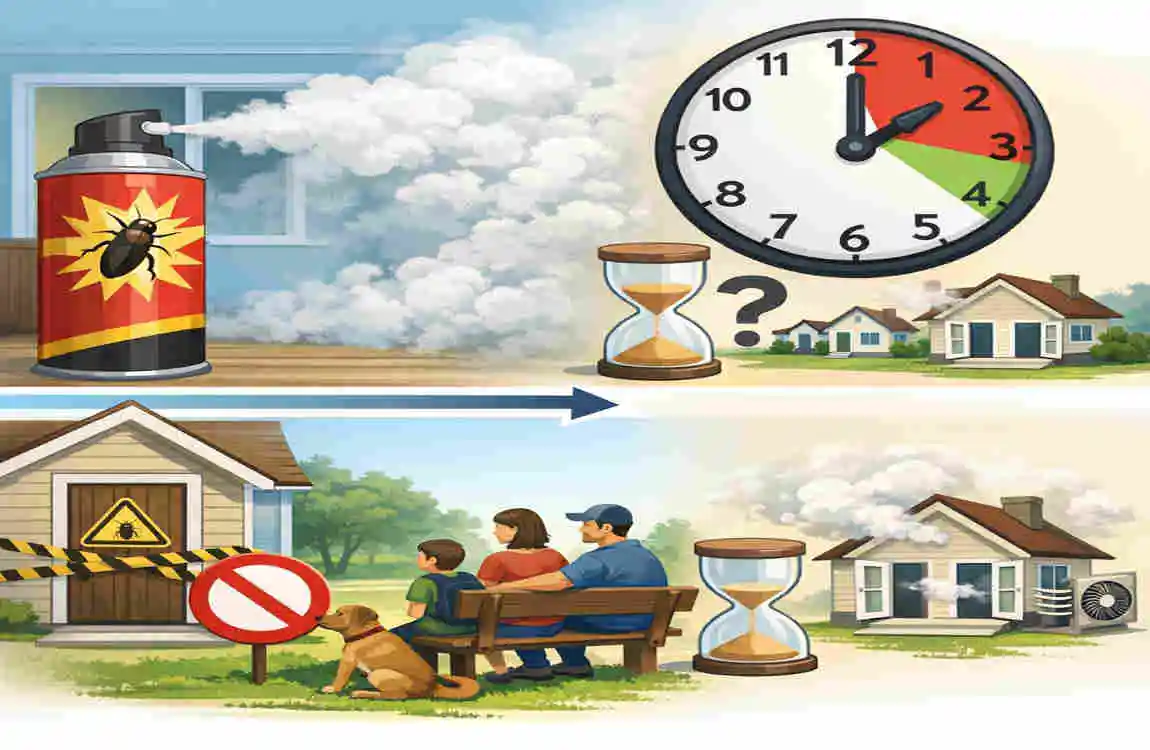 how long does it take to bug bomb a house