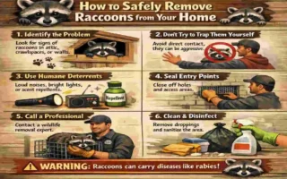 how to get raccoon out of house
