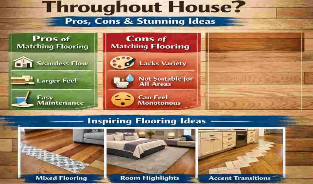 should flooring match throughout house