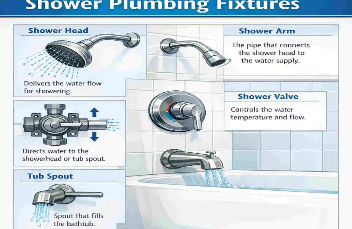 how to install shower home plumbing fixtures