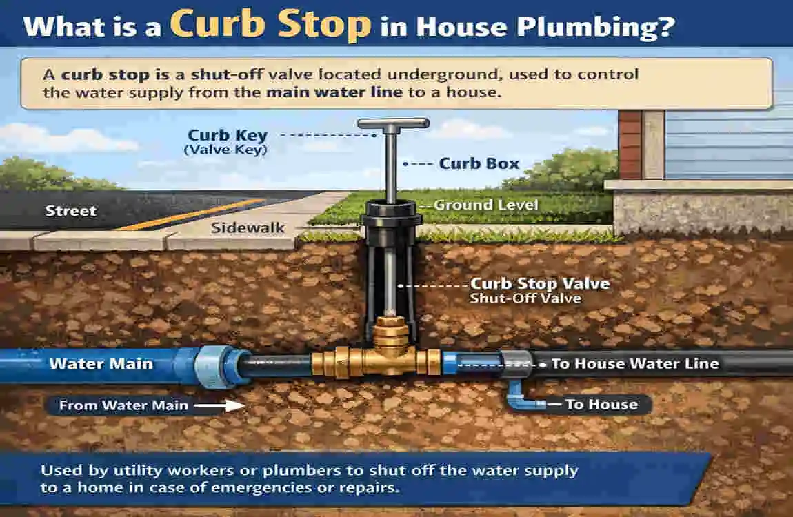 what is a curb stop in house plumbing