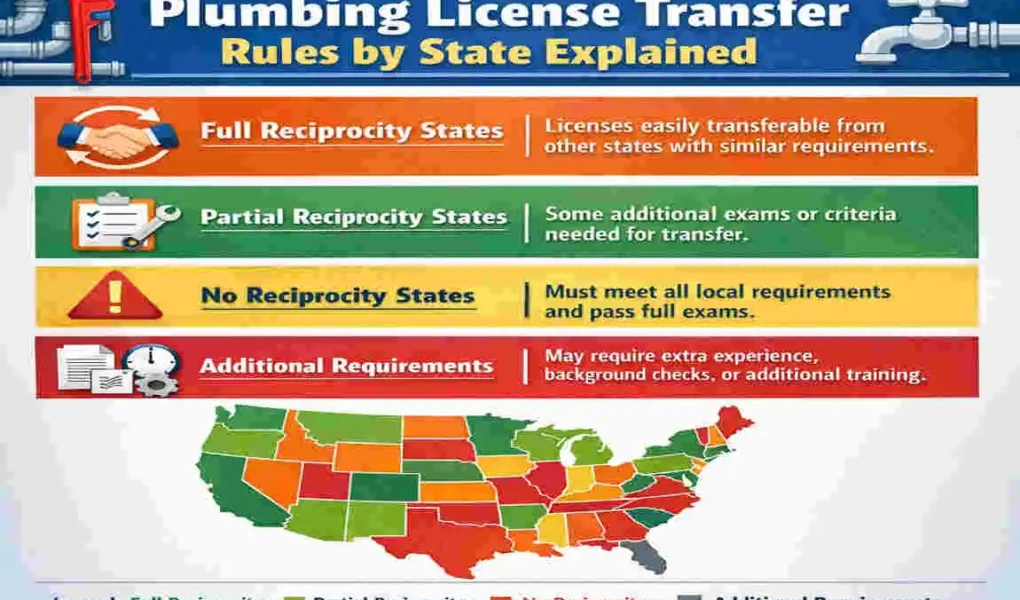 can you transfer house plumbing license to another state