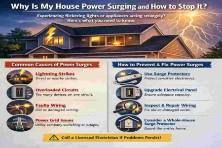 why is my house power surging