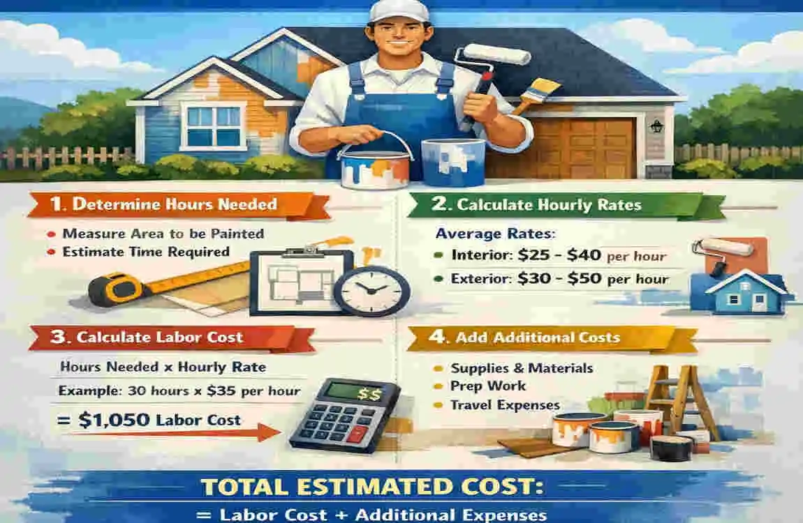 how much does a house painter make an hour