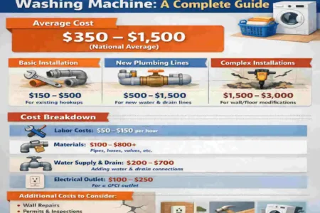 how much does it cost to install plumbing for a home washing machine