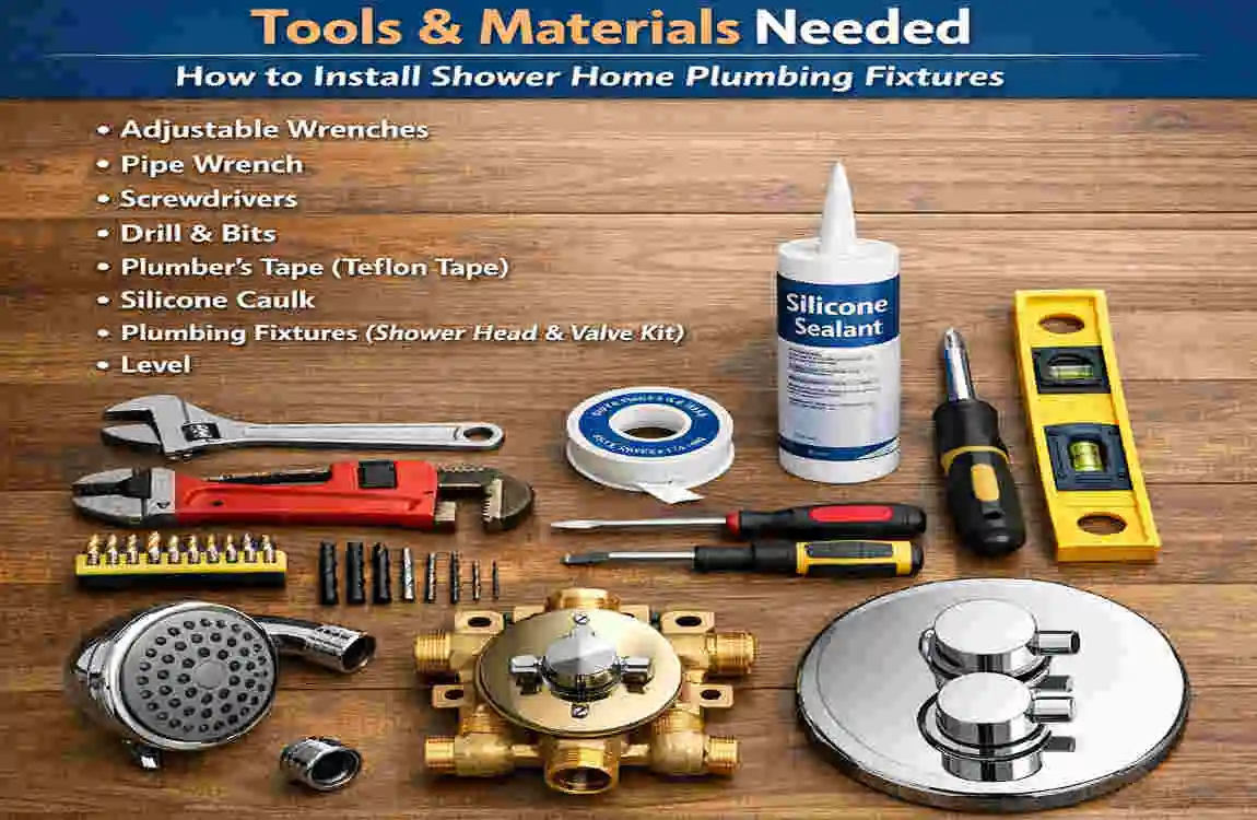 how to install shower home plumbing fixtures