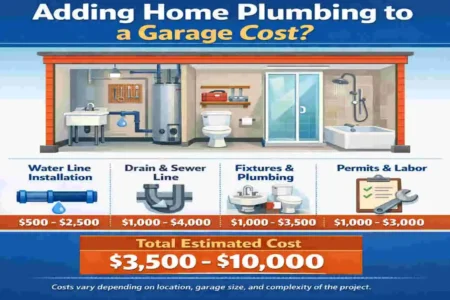 how much to add home plumbing to a garage