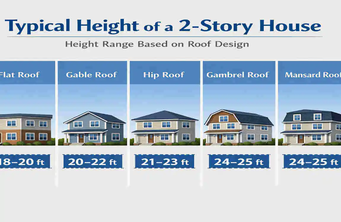 how tall is a 2 story house