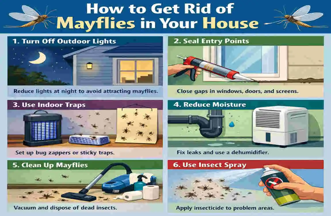 how to get rid of mayflies in your house