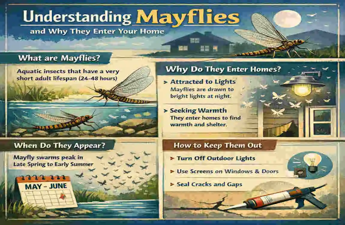 how to get rid of mayflies in your house