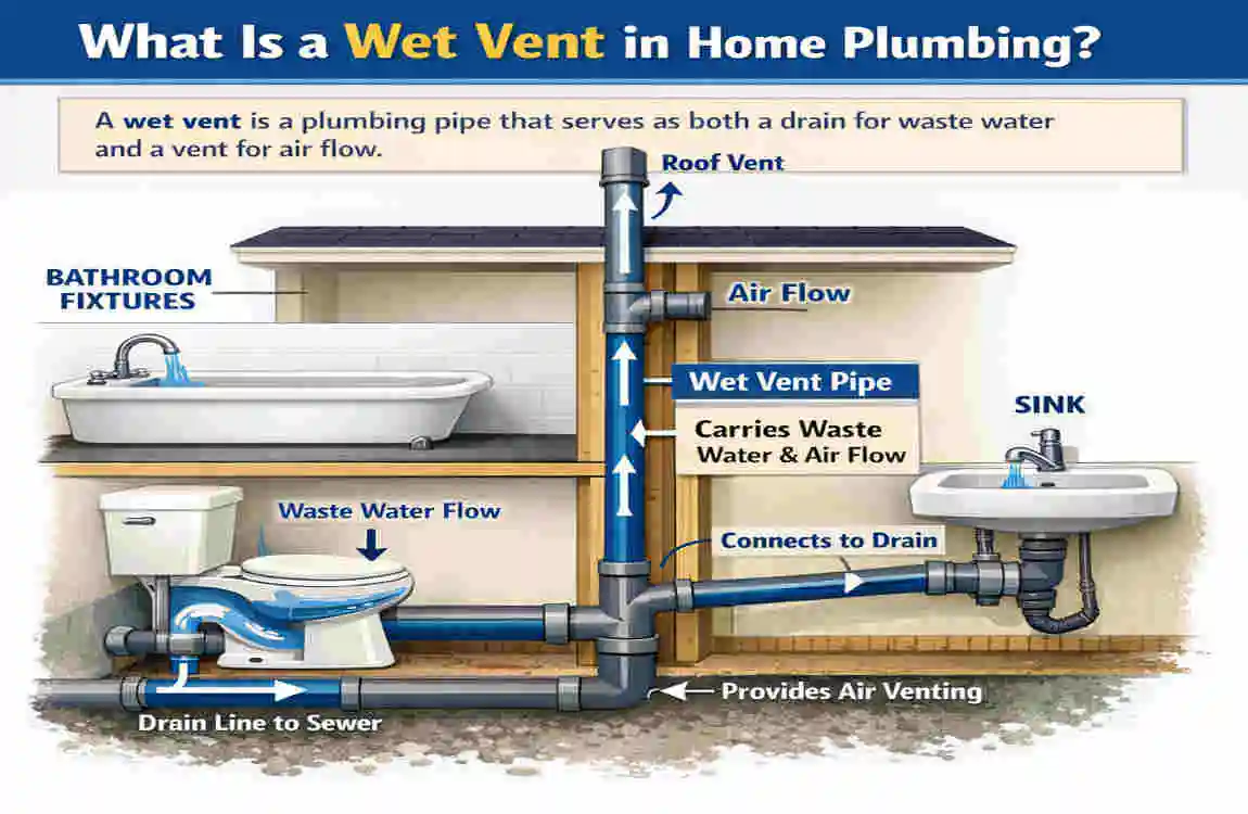 what is a wet vent home plumbing