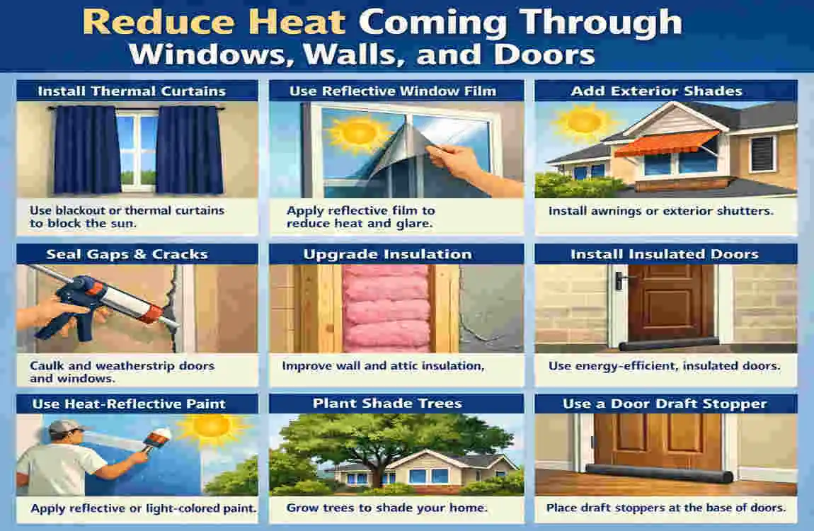 how to fix hot room in house