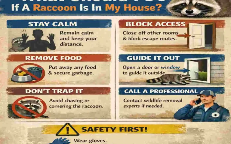 how to get raccoon out of house