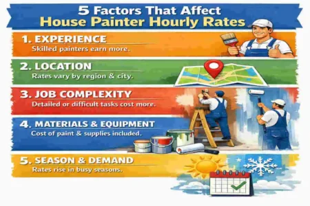 how much does a house painter make an hour