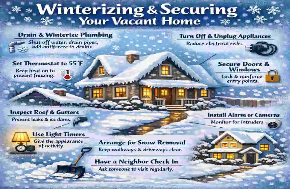 how to winterize plumbing in a vacant house