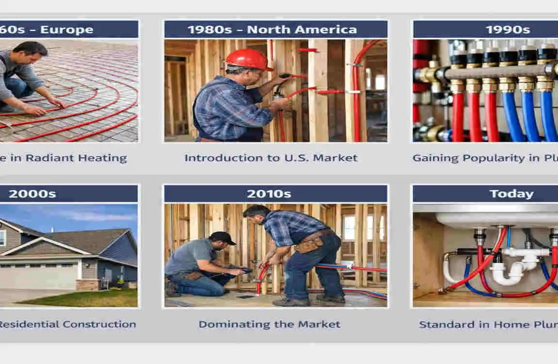 what year did pex home plumbing start