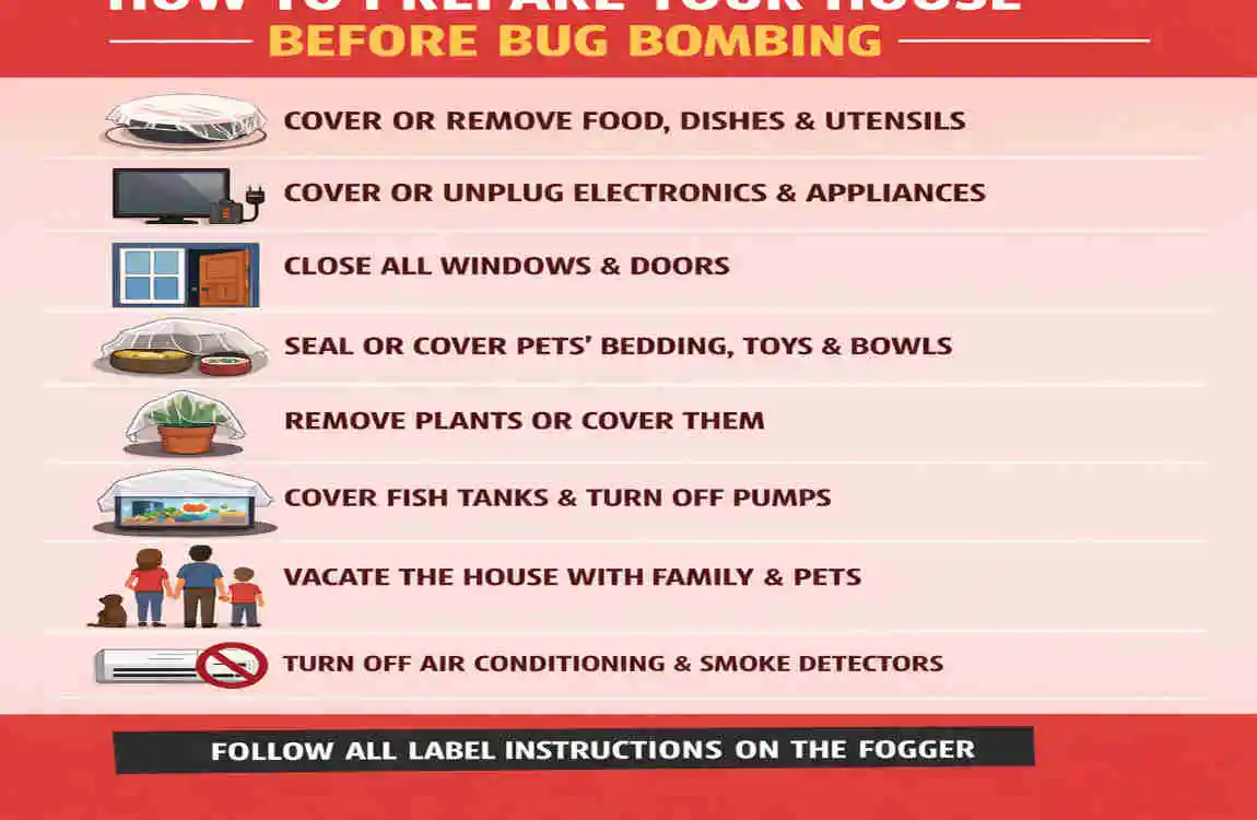 how long does it take to bug bomb a house