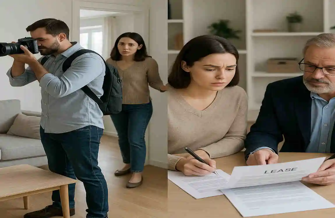 can my landlord take pictures of my house to sell