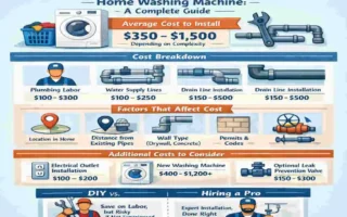 how much does it cost to install plumbing for a home washing machine