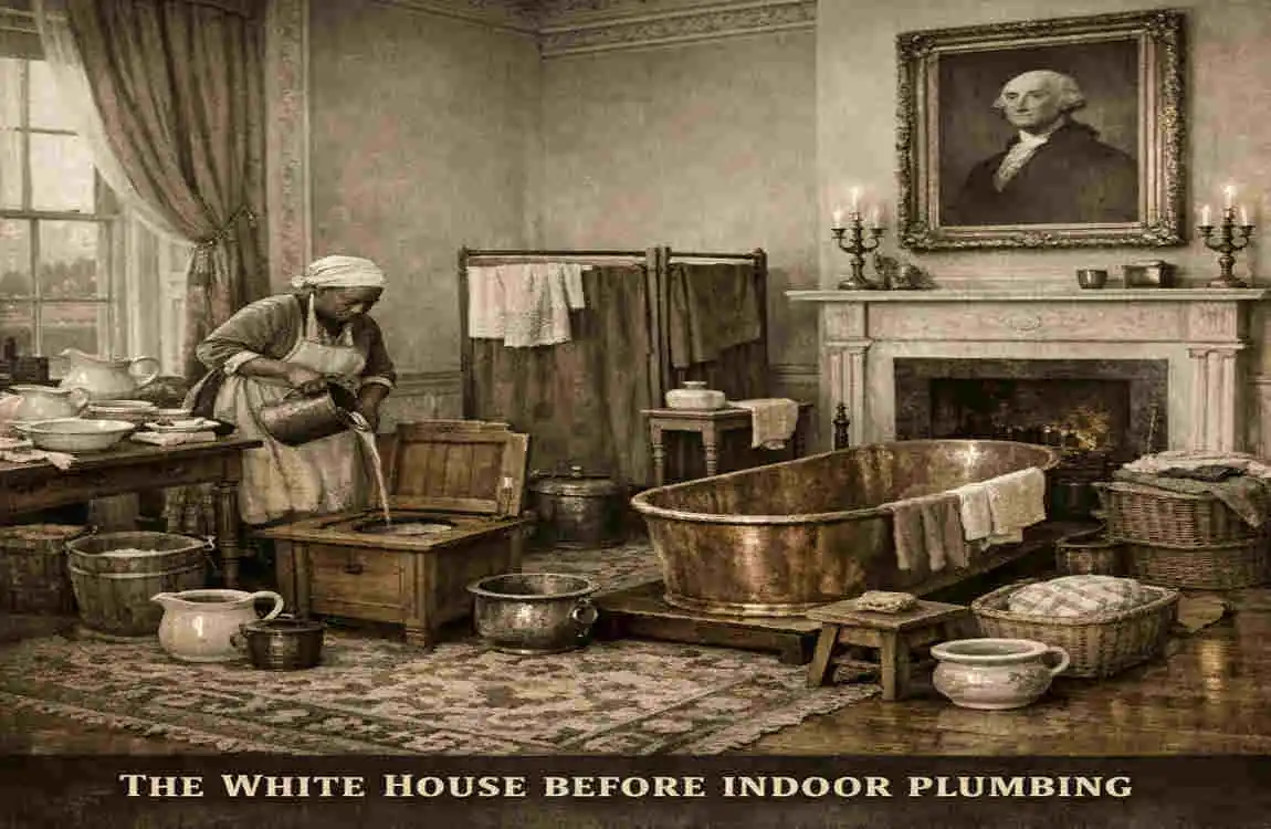 when did the white house get indoor plumbing