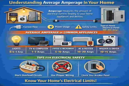what is the average amperage of a house