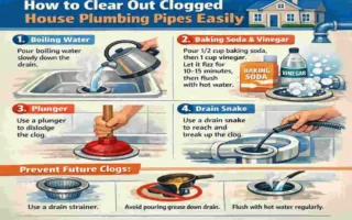 how to clean out house plumbing pipes