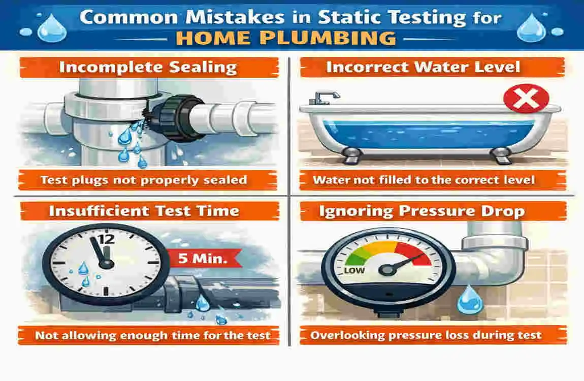 what is a static test for home plumbing