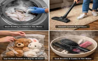 how to clean house for lice