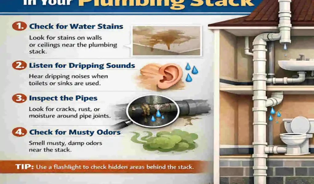 how to fix a leaking home plumbing stack