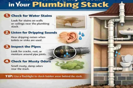 how to fix a leaking home plumbing stack