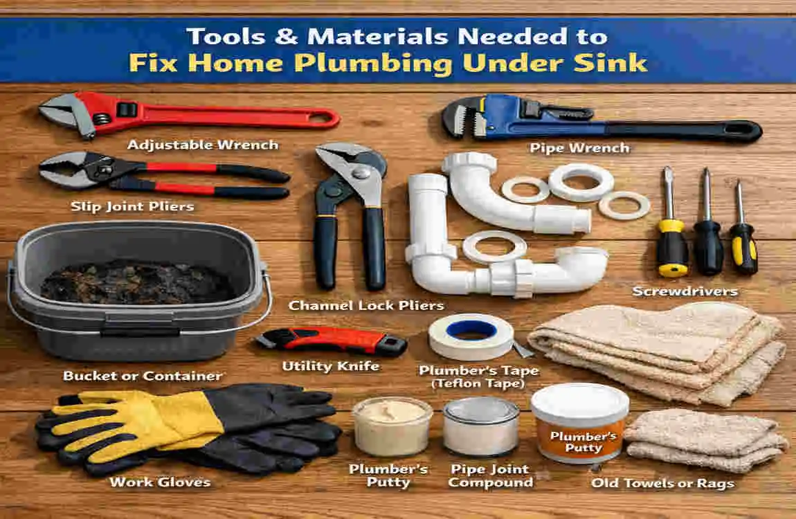 how to fix home plumbing under sink
