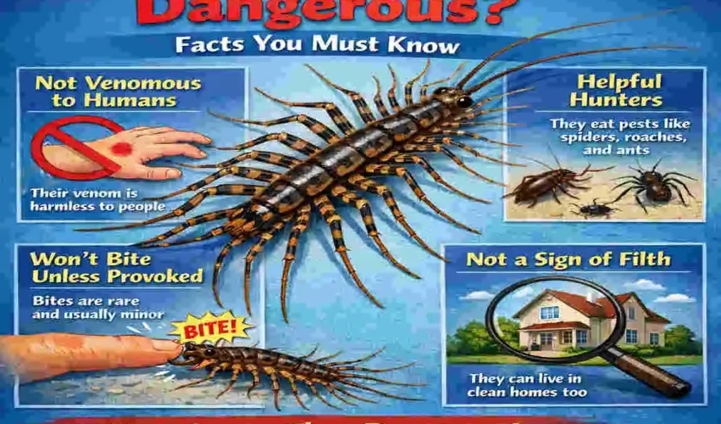 are house centipedes dangerous