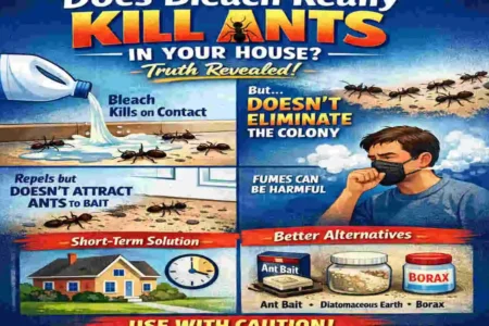 does bleach kill ants in house