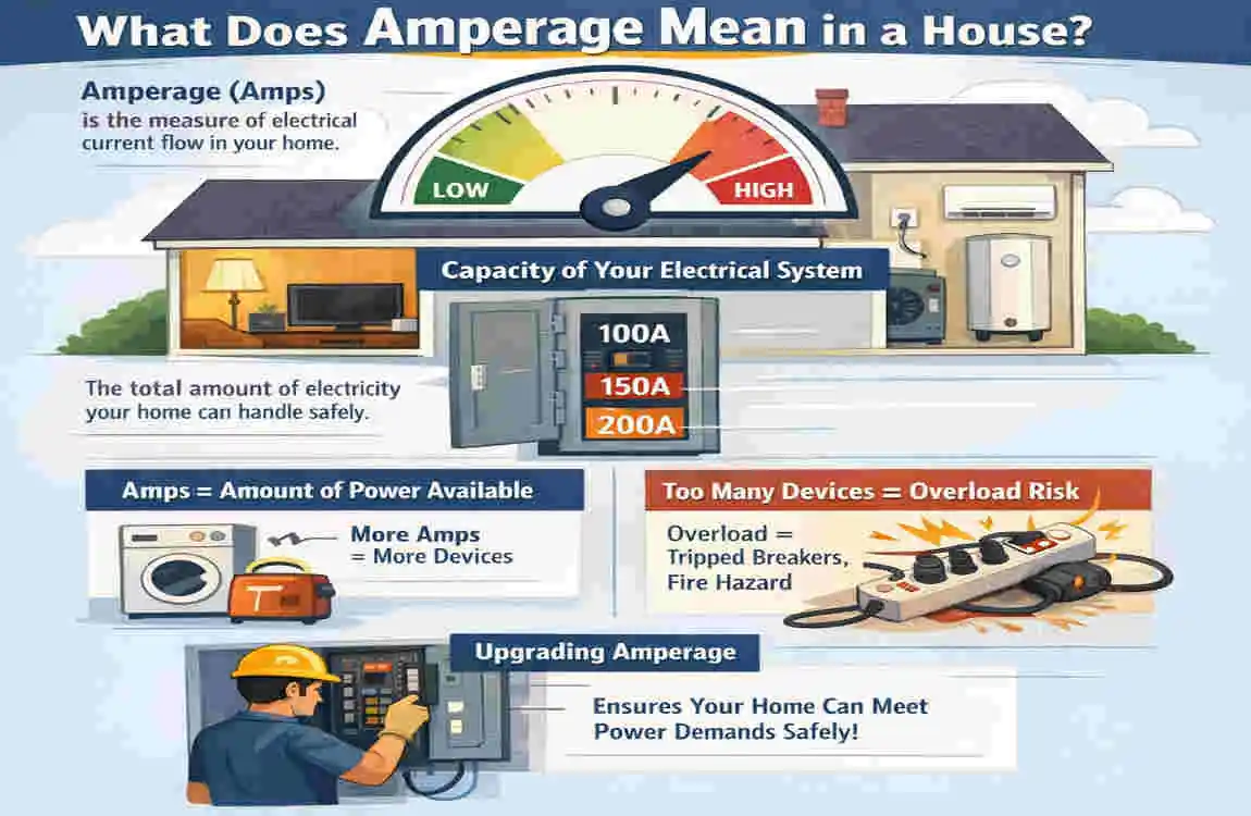 what is the average amperage of a house