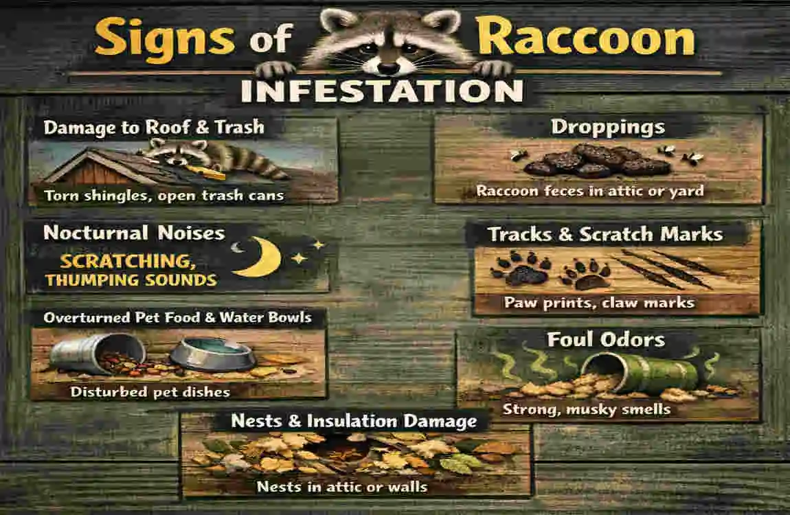 how to get raccoon out of house