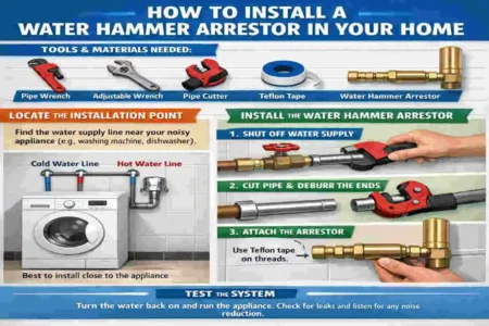 what is a water hammer arrestor in home plumbing