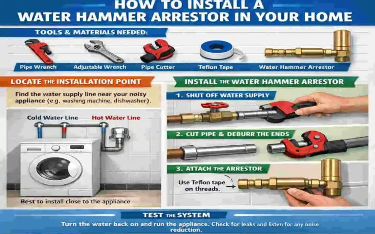 what is a water hammer arrestor in home plumbing