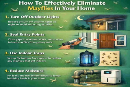 how to get rid of mayflies in your house